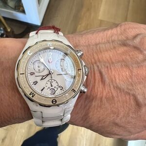Beautiful White Michele Watch